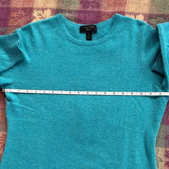 Charter Club Turquoise Cashmere Sweater - Picture 3 of 9